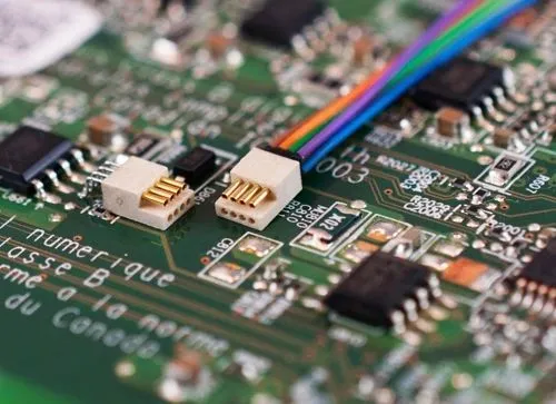 Flexible PCB board folded inside a compact electronic device