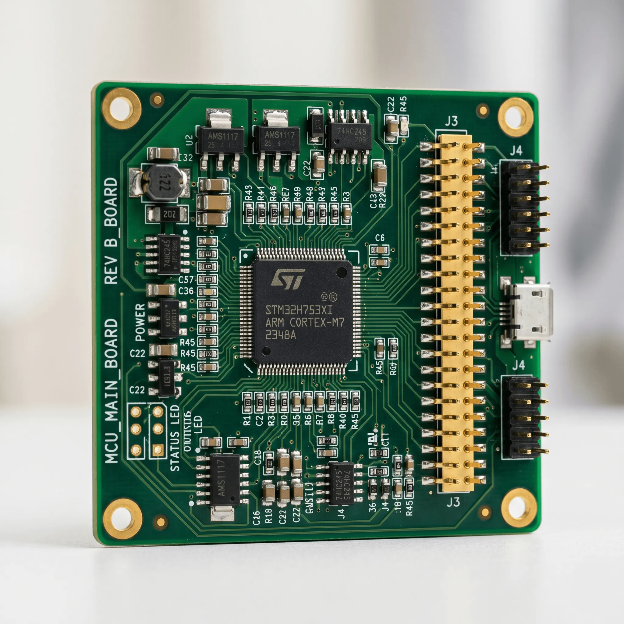 High precision custom PCB fabrication layout
