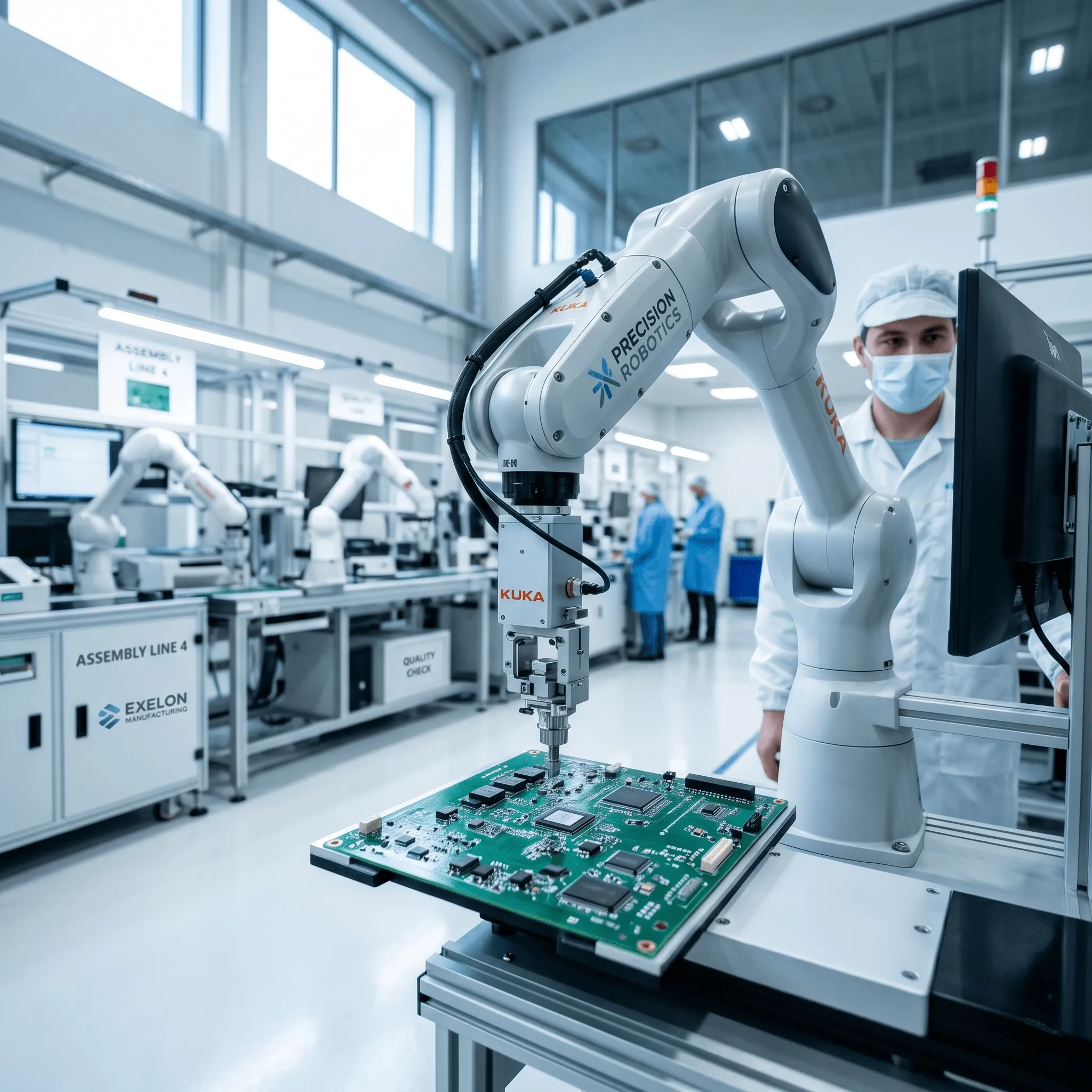 Automated PCB assembly SMT line machine