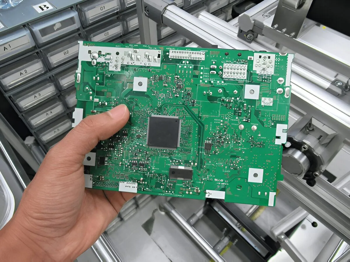 High quality multilayer PCB fabrication closeup