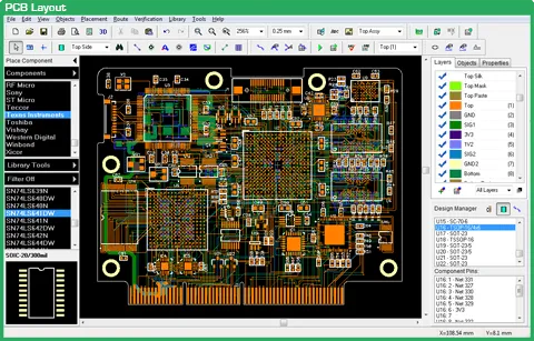 Mixed-signal multi-layer PCB design example